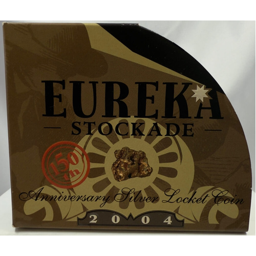 2004 Silver 1oz Proof Coin Eureka Stockade Gold Locket