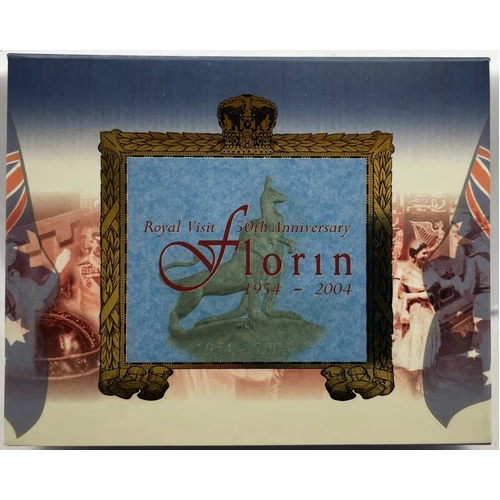 2004 Silver 1 Ounce Proof Coin Royal Visit Florin