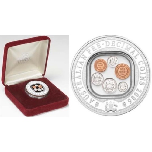 2006 Silver One Ounce Proof Coin Pre Decimal Locket