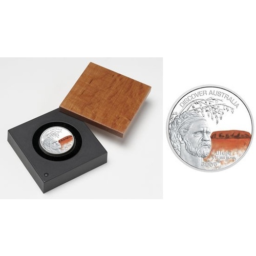 2006 Silver One Ounce Proof Coin Discover Australia Uluru