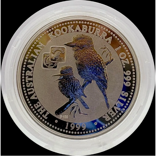 1999 Silver One Ounce Proof Privy Mark 1919 Square Kookaburra Penny