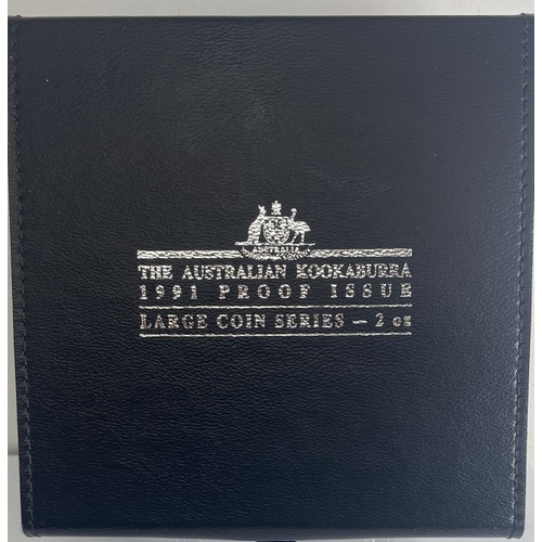1991 Silver Two Ounce Proof Coin Kookaburra