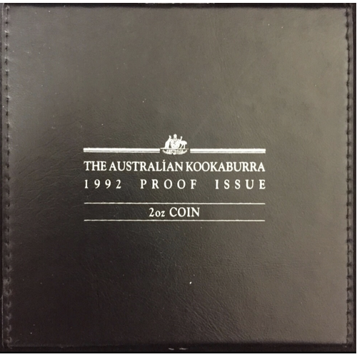 1992 Silver Two Ounce Proof Coin Kookaburra
