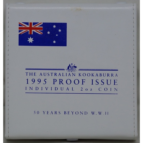 1995 Silver Two Ounce Proof Privy Mark WWII