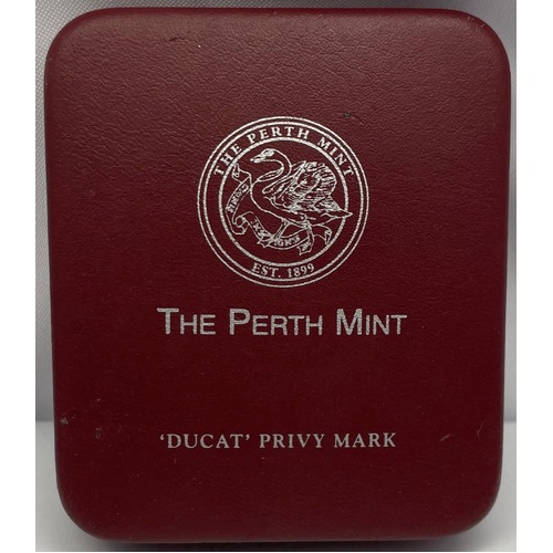 1996 Silver 2 Ounce Uncirculated Privy Mark Netherlands Ducat