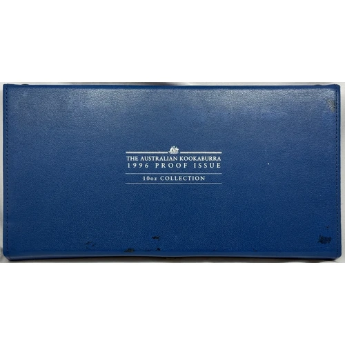 1996 Silver Three Coin Kookaburra Set (10oz 2oz 1oz)