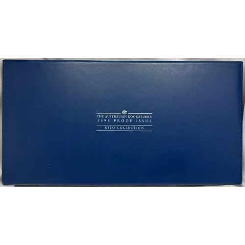 1998 Silver Proof Four Coin Set (1kg 10oz 2oz 1oz) Kookaburra