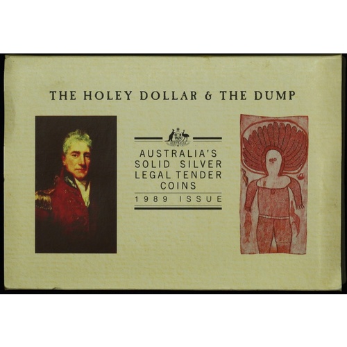 Holey Dollar &amp; The Dump 1989年 プルーフ銀貨 セット Holey Dollar & The Dump 1989年 プルーフ銀貨 セット