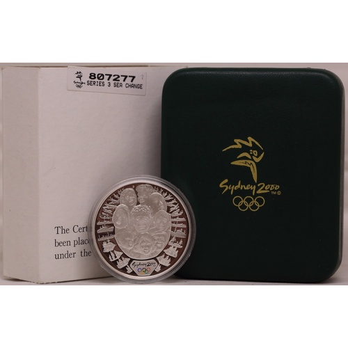 2000 Silver Olympic Proof Coin A Sea Change (II)