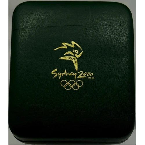 2000 Silver Olympic Proof Coin Great White Shark and Coral