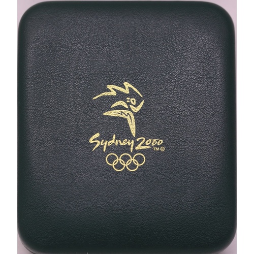 2000 Silver Olympic Proof Coin Frill-Necked Lizard and Sturt's Desert Pea