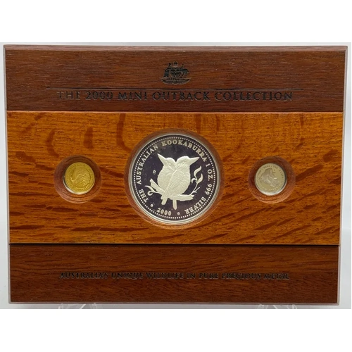 2000 Gold Platinum Silver Proof Coin Set Mini Outback Collection