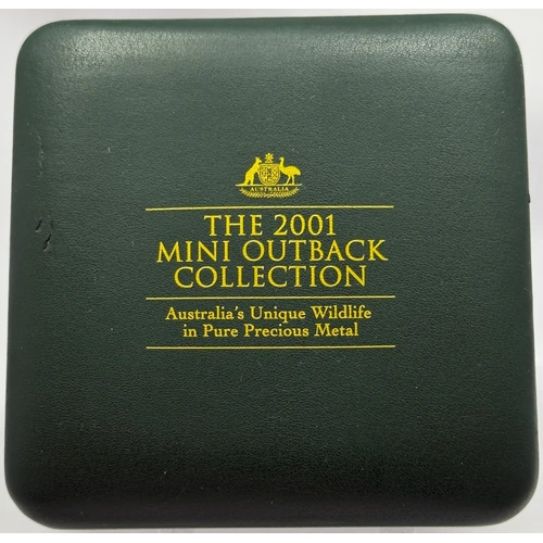 2001 Gold Platinum Silver Family of Precious Metals Proof Coin Set