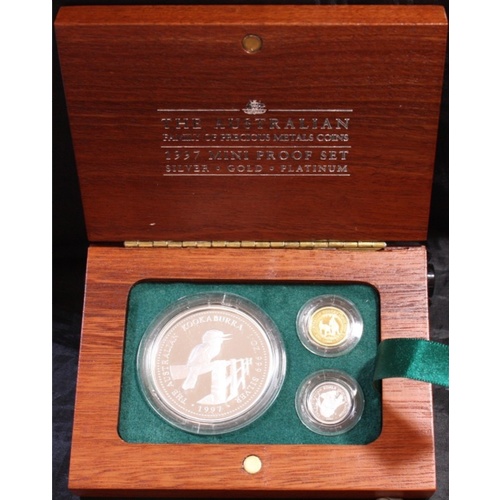 1997 Gold Platinum Silver Family of Precious Metals Proof Coin Set