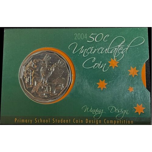 2004 50 Cent Uncirculated Coin Student Design Wombat