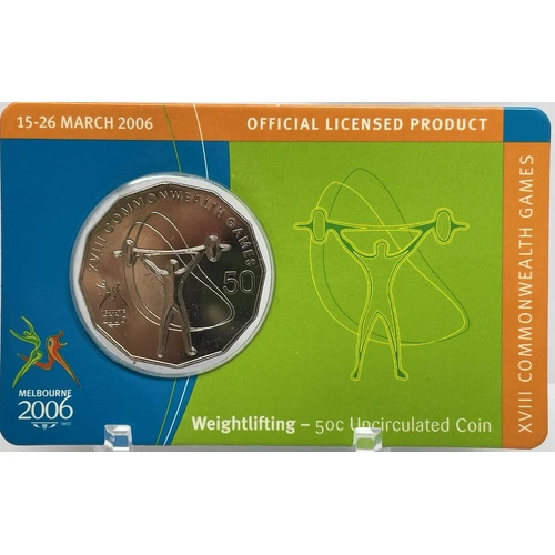 2006 50 Cent Unc Melbourne Commonwealth Games - Weightlifting