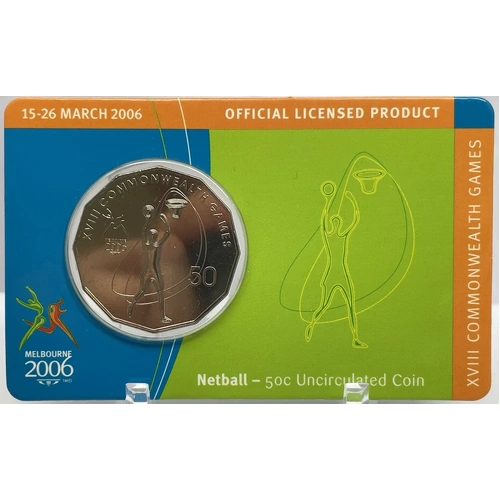 2006 50 Cent Unc Melbourne Commonwealth Games - Netball