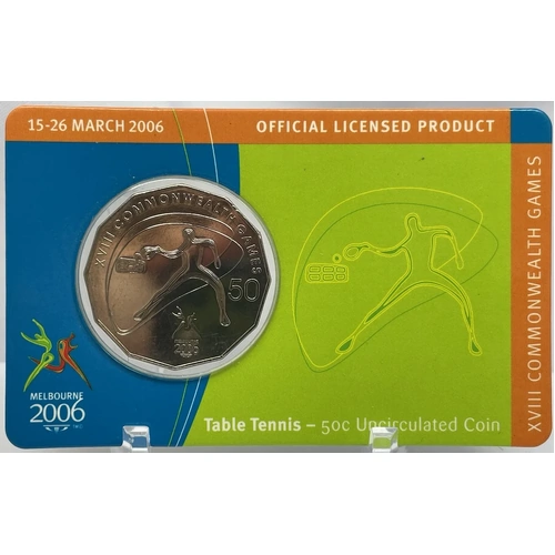 2006 50 Cent Unc Melbourne Commonwealth Games - Table Tennis