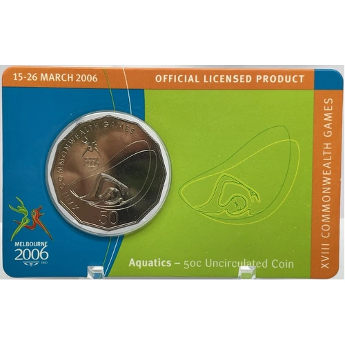 2006 50 Cent Unc Melbourne Commonwealth Games - Aquatics