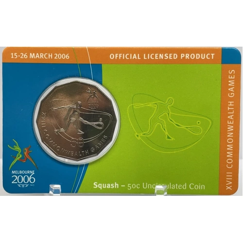 2006 50 Cent Unc Melbourne Commonwealth Games - Squash