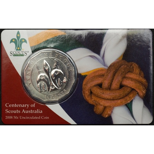 2008 50 Cent Uncirculated Coin Centenary of Scouts