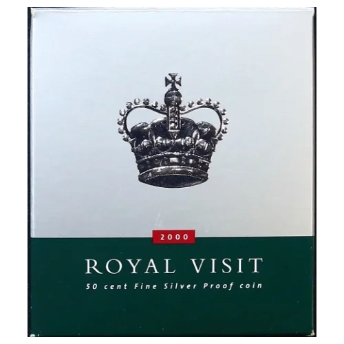 2000 50 Cent Silver Proof Coin Royal Visit