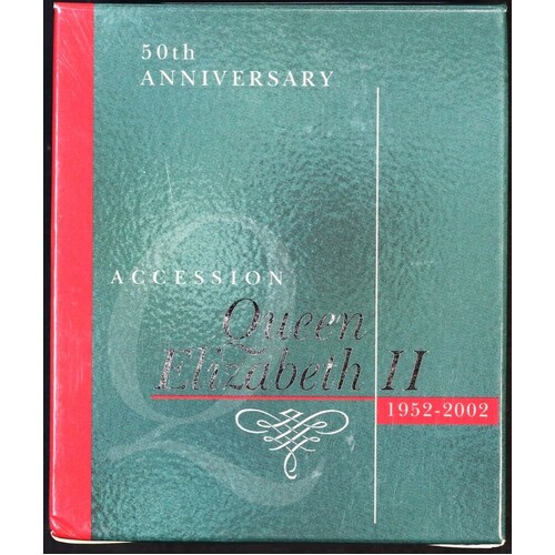 2002 50 Cent Silver Proof Coin Accession Golden Jubilee