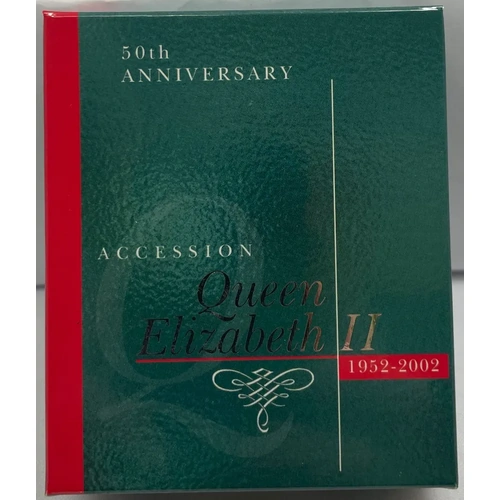 2002 Silver 50 Cent Proof Coin Accession Golden Jubilee