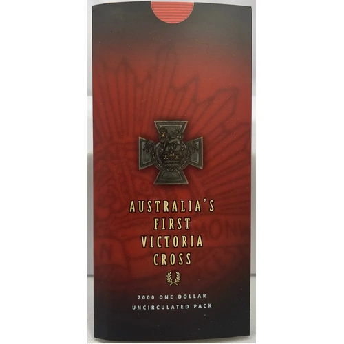 2000 1 Dollar Coin Victoria Cross in Folder