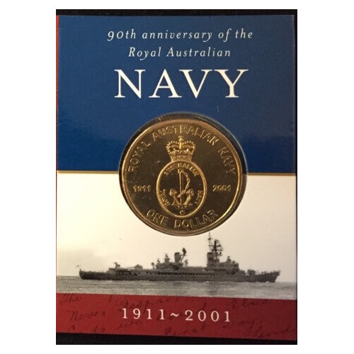 2001 1 Dollar Uncirculated Coin Navy