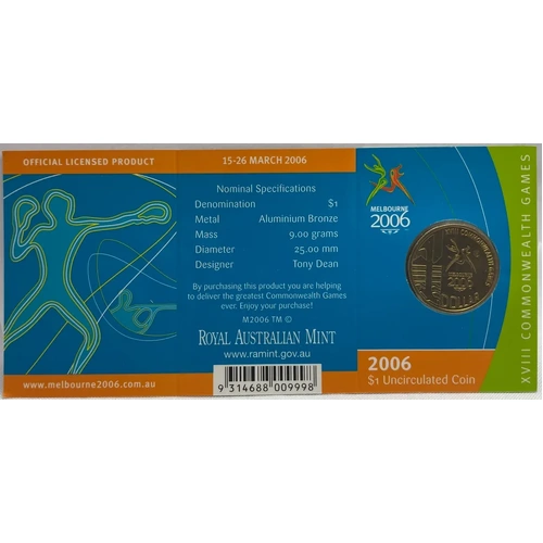 2006 1 Dollar Uncirculated Coin Commonwealth Games