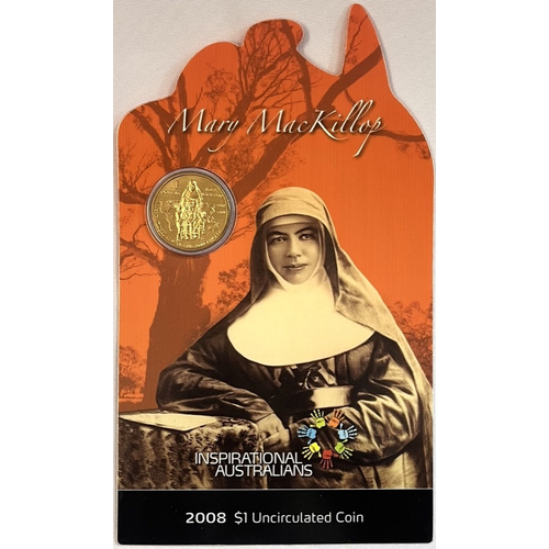 2008 1 Dollar Uncirculated Coin Mary MacKillop