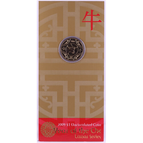 2009 1 Dollar Uncirculated Coin Lunar Year of the Ox