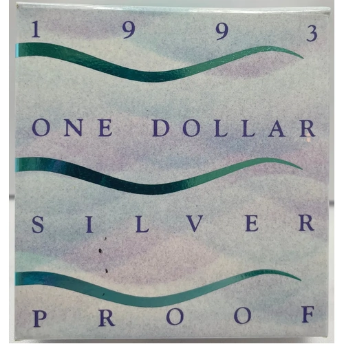 1993 Silver 1 Dollar Proof Coin Landcare