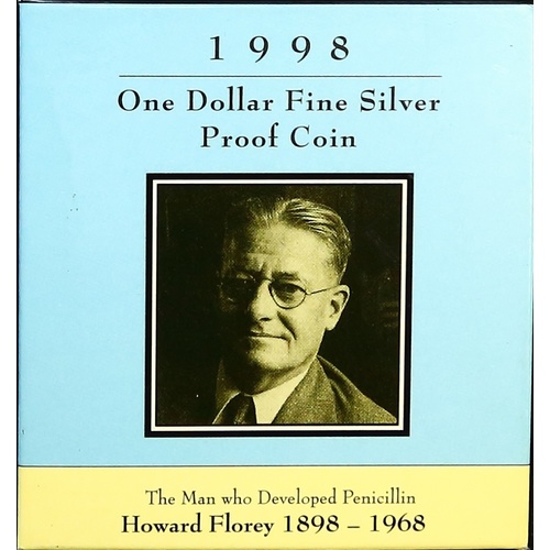 1998 Silver 1 Dollar Proof Coin Howard Florey
