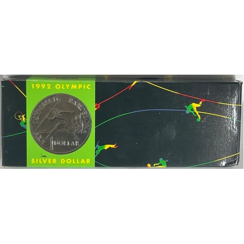 1992 One Dollar Silver Proof Coin Fair Barcelona