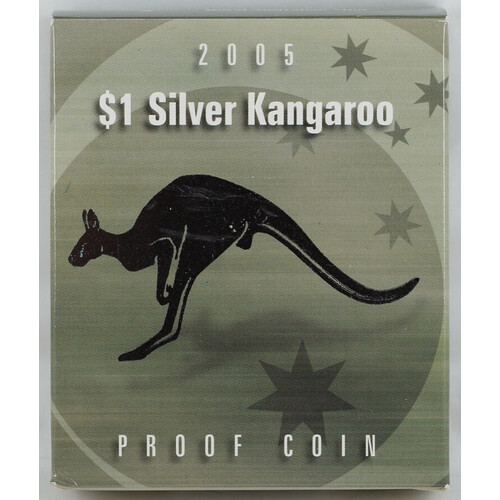 2005 $1 Silver Proof Coin Kangaroo Spirit of Australia