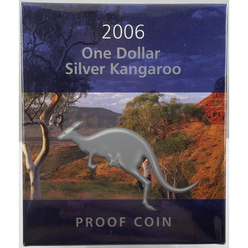 2006 Silver 1 Dollar Proof Coin Kangaroo Spirit of Australia