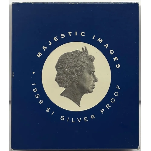 1999 Silver 1 Dollar Proof Ballot Issue Majestic Images