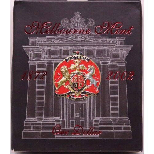2002 Silver 1 Dollar Proof Coin Ballot Issue Melbourne Mint