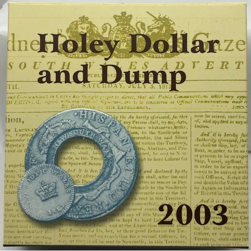 2003 Silver 1 Dollar Proof Coin Ballot Issue Holey Dollar