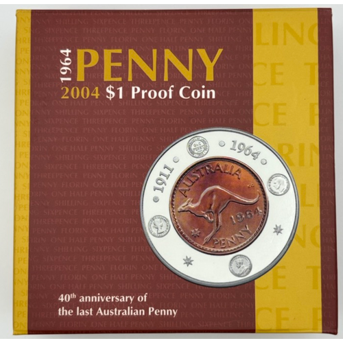 2004 1 Dollar Silver Proof Coin Ballot Issue 1964 Penny 40th Anniversary