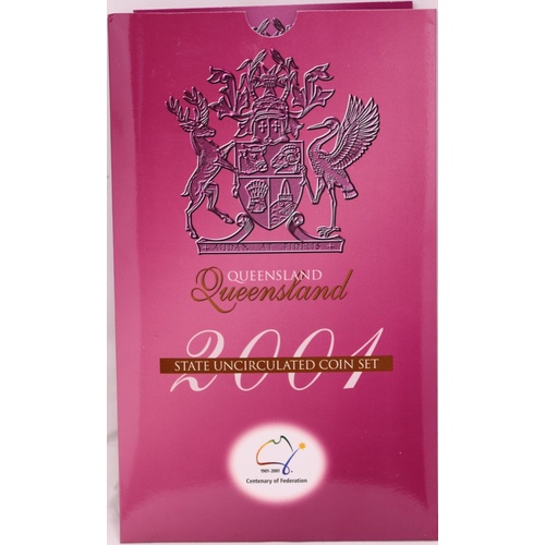 2001 Federation Three Coin Uncirculated Set Queensland