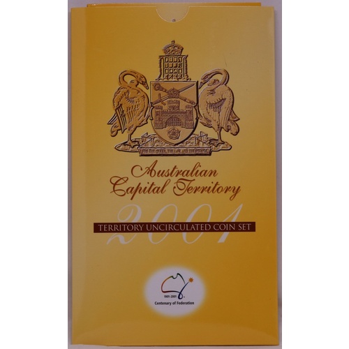 2001 Federation Three Coin Uncirculated Set Australian Capital Territory