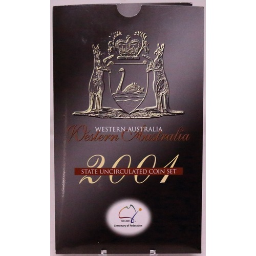 Australia 2001 Federation Three Coin Uncirculated Set Western Australia