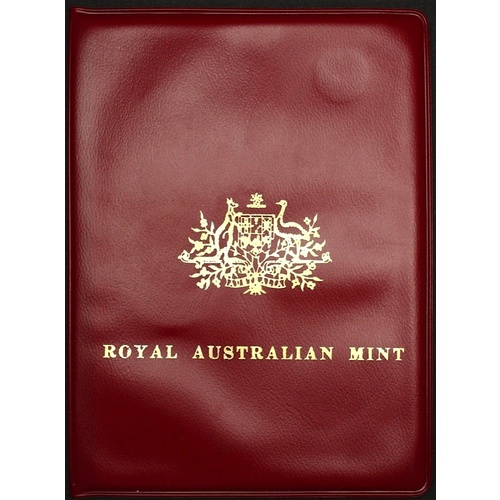 Australia 1969 Uncirculated Mint Coin Set Red Wallet
