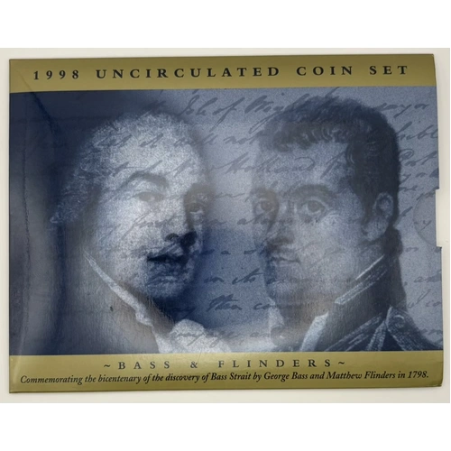 1998 Uncirculated Mint Coin Set Bass and Flinders