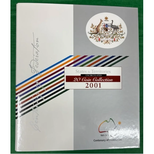Australia 2001 20 Coin Uncirculated Mint Set Centenary of Federation