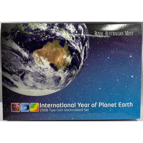 Australia 2008 2 Coin Uncirculated Mint Set Year of the Planet
