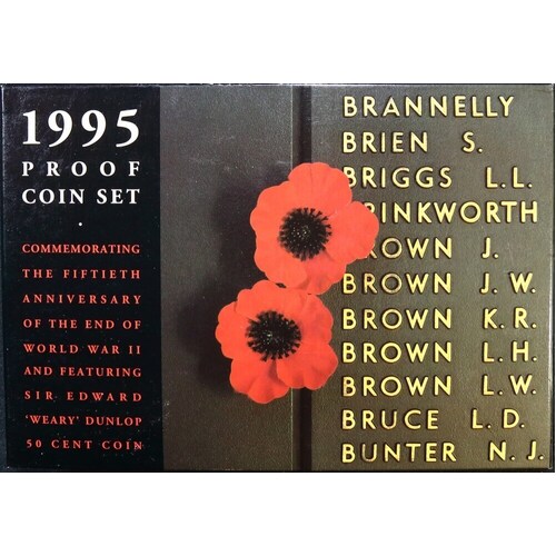 Australia 1995 Proof Coin Set Weary Dunlop